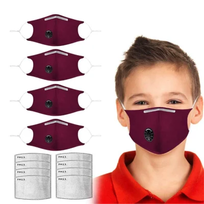 Maschera in cotone Pm2.5 La stampa anti-smog anti-polvere può essere lavata con maschera in tessuto con valvola di respirazione